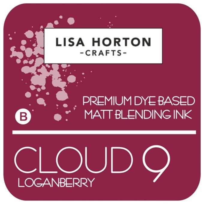 Lisa Horton Craft, cloud 9 - pad encre - Blending ink - couleur Loganberry, grand pad