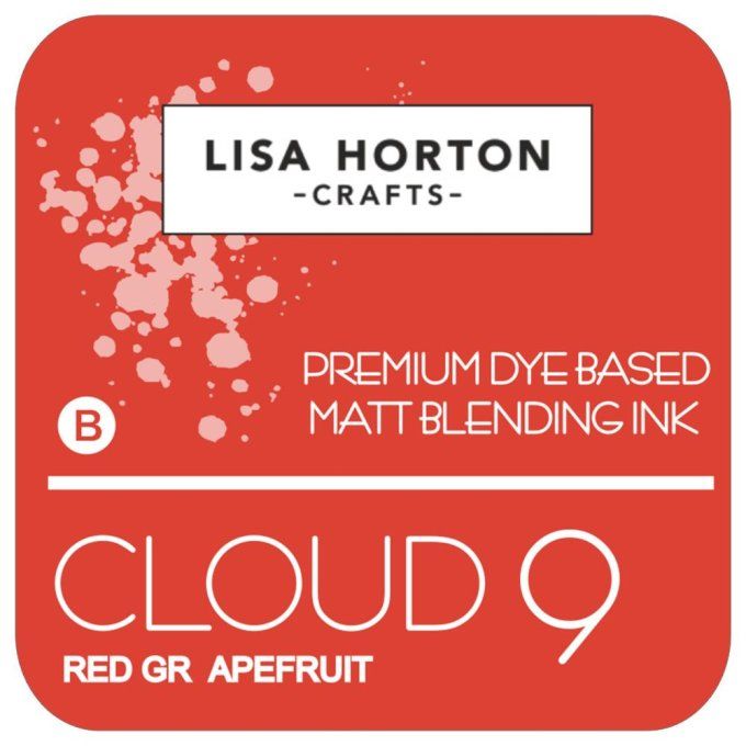 Lisa Horton Craft, cloud 9 - pad encre - Blending ink - couleur Red grapefruit, grand pad