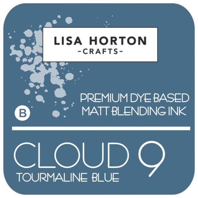 Lisa Horton Craft, cloud 9 - pad encre - Blending ink - couleur Tourmaline blue, grand pad