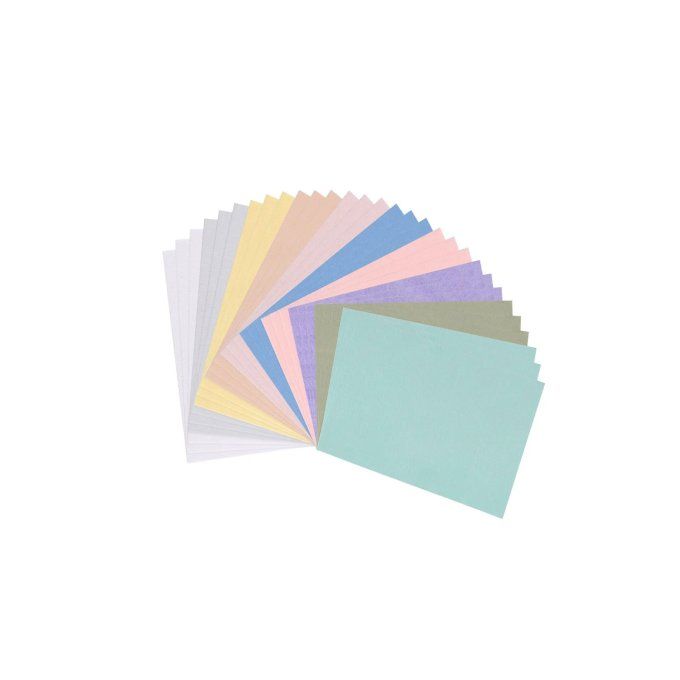 30 morceaux de feutrine - couleurs pastels - Format A6, épaisseur 1mm