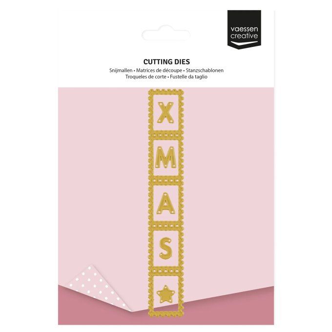 6 Matrices de découpe - XMAS, bande de timbres