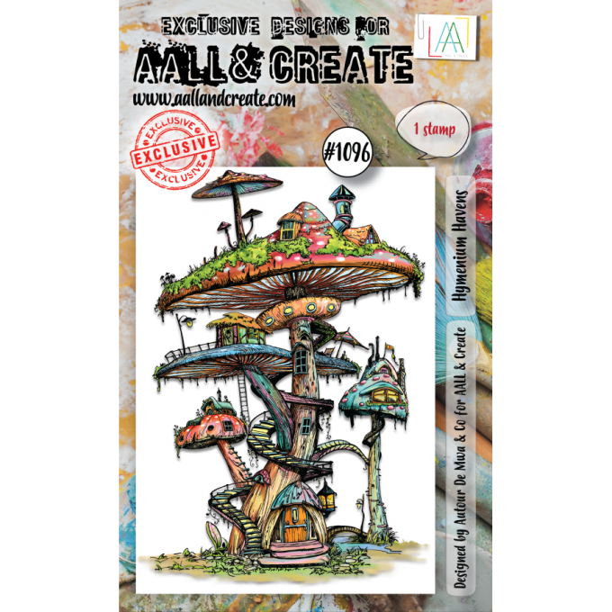 Tampon - AALL&Create - Hymenium havens - dim. de la planche : 10x14.5cm