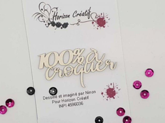 Chipboard : 100% à croquer, à l'unité, 100%horizon créatif