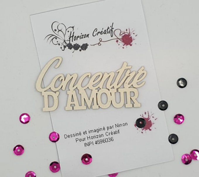 Chipboard : Concentré d'amour, à l'unité