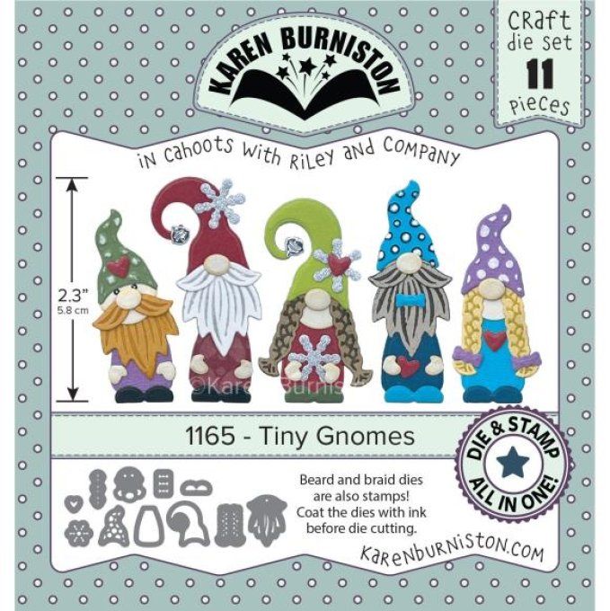 11 Dies/matrices de découpe, Tiny gnomes - Karen Burniston