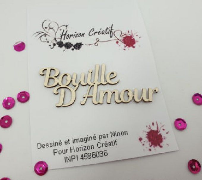 Chipboard : Bouille d'Amour, 100% horizon créatif, à l'unité