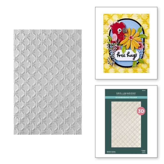 Classeur d'embossage, Spellbinders - Bamboo screen