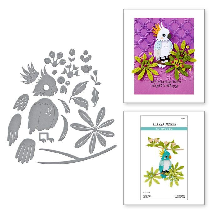 14 Dies/matrices de découpe, Spellbinders - Flying High