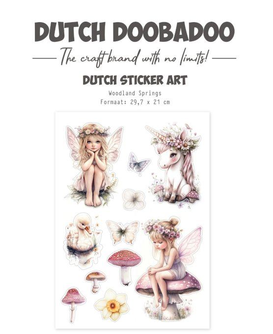 11 stickers, Dutch Doobadoo - Woodland springs