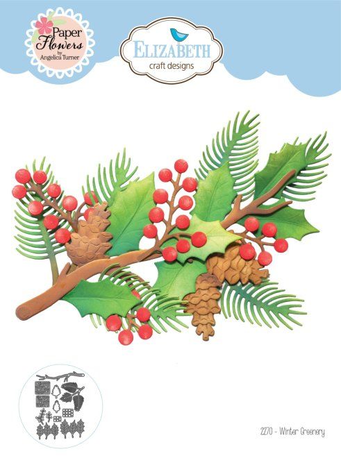 Elizabeth Craft designs - Festive Holly