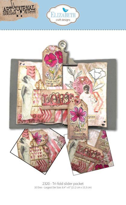 Ensemble de dies, Elizabeth Craft designs - Tri-Fold slider pocket