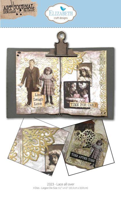 Ensemble de dies, Elizabeth Craft designs - Hello you ! Lace all over