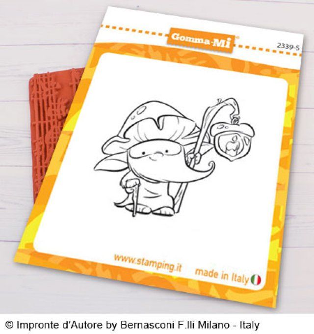 Tampon caoutchouc NON MONTE - Wise holf - dim. : 7.5x5.5cm env.