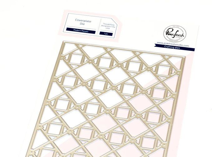 1 Die - PinkFresh - Modern mosaic, dimension approximative : 10.9x14cm environ