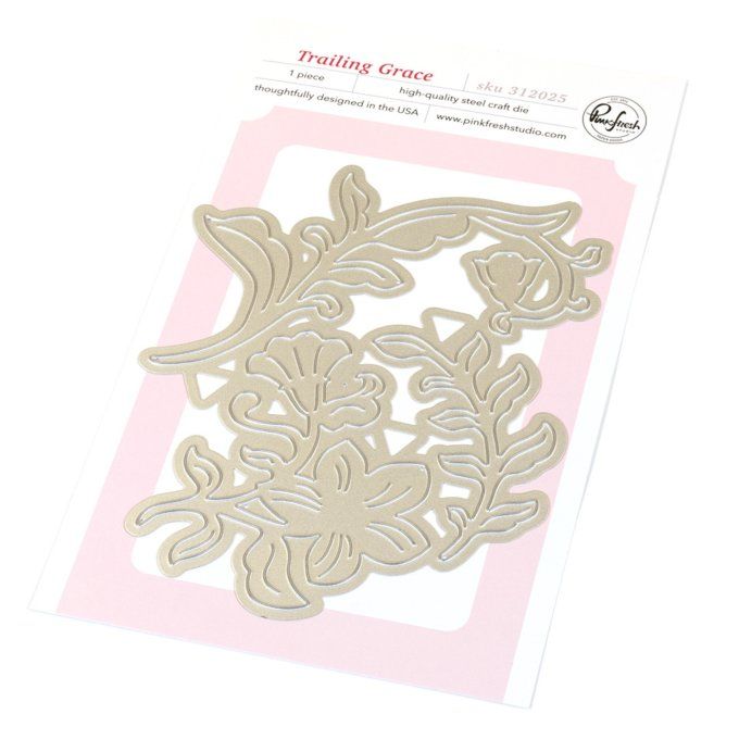 1 Die - PinkFresh - Trailing Grace, longueur approximative : 11x13.3cm environ