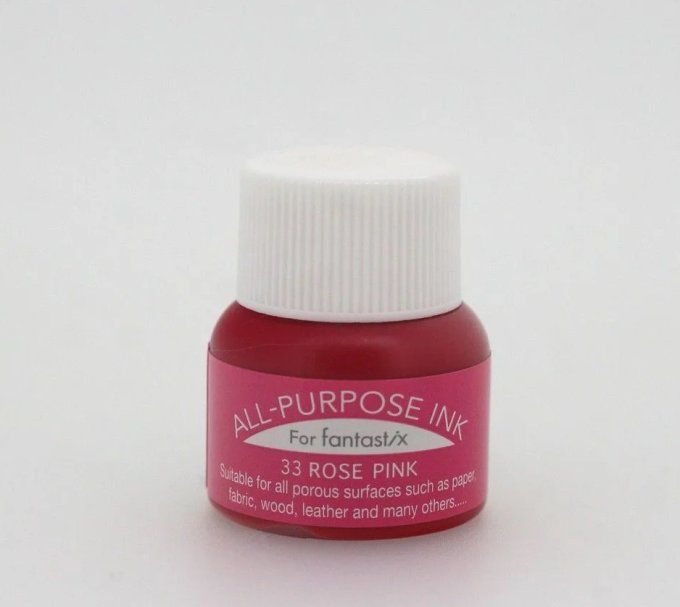 Tsukineko, Flacon d'encre All-Purpose, 15ml - Couleur : Rose pink