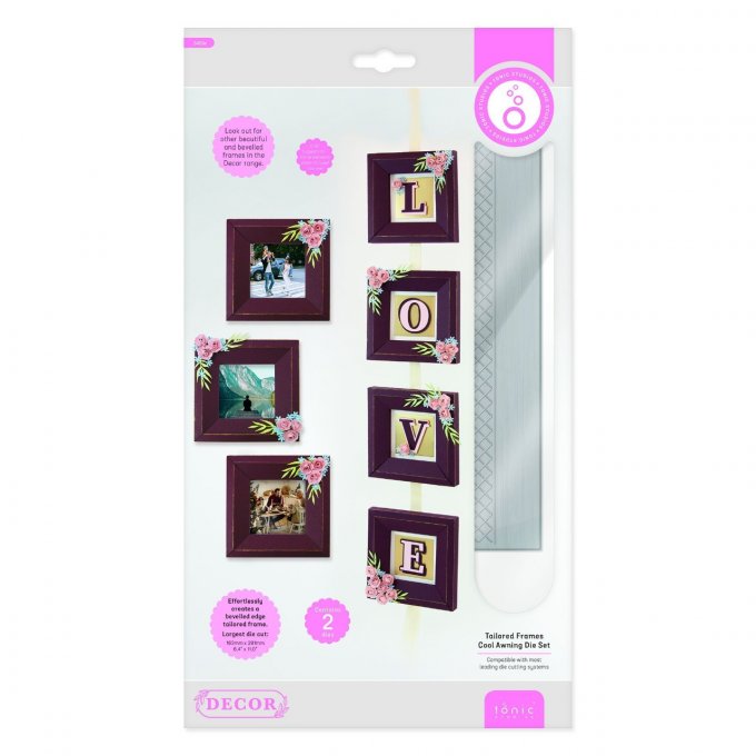 2 dies - Tonic Studios - cadre - le plus grand die mesure 165x283mm