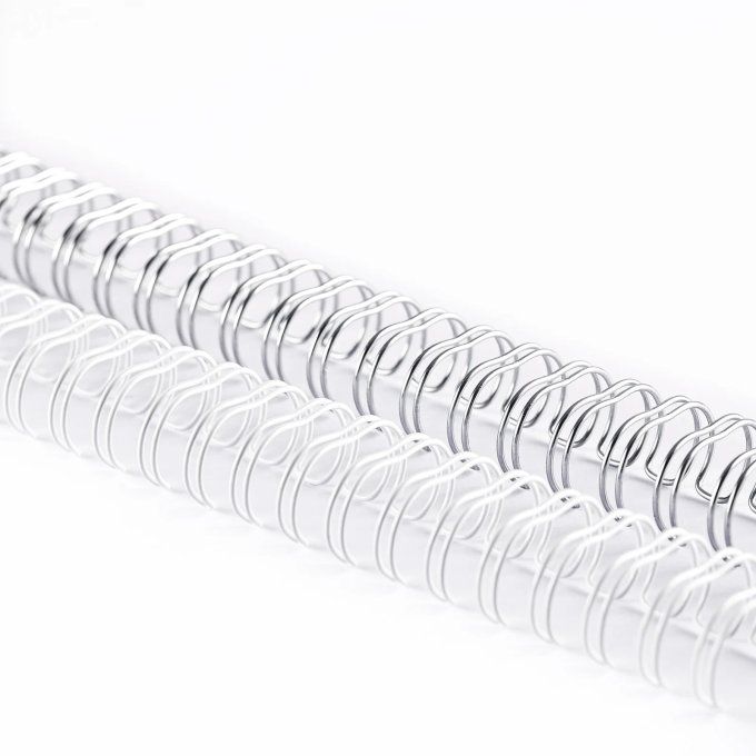 Vaessen creative - Reliures pour Bind Easy, 8 pièces - 13mm, blanc et argent