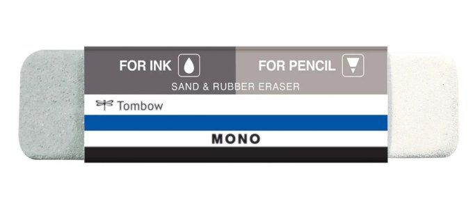 Tombow, Gomme "sable et "lisse" pour encre et crayon