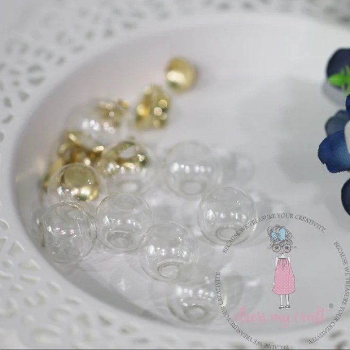 Dress my craft - 15 perles en verre à remplir