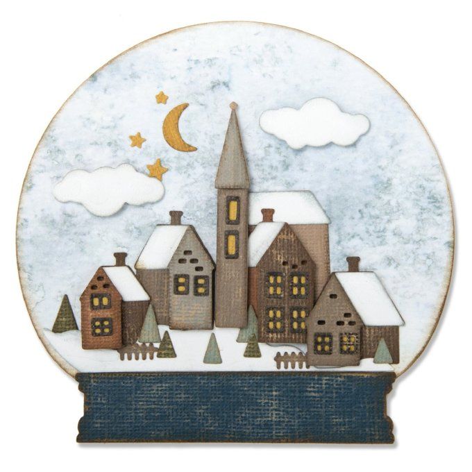 26 Dies/matrices de découpe, Sizzix by Tim Holtz, Snowglobe