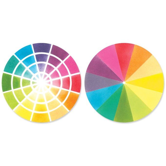 Pochoirs - Sizzix - Layered stencils - Color wheel (3 pochoirs)