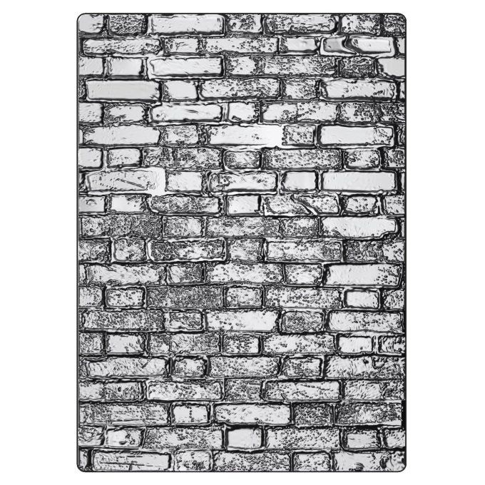 Classeur d'embossage, Sizzix, Tim Holtz - Brickwork - dim. : 15.24x21.59x0.64cm environ