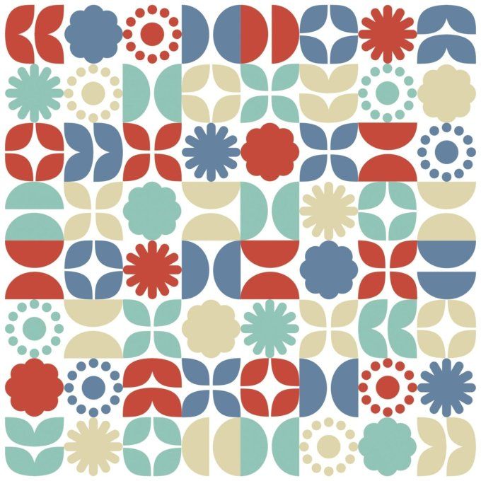 1 pochoir rotatif, Sizzix - Retro vibe