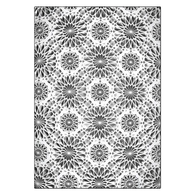 Classeur d'embossage, Sizzix, Tim Holtz - Kaleidoscope large - dim. : 15.24x21.59x0.64cm environ