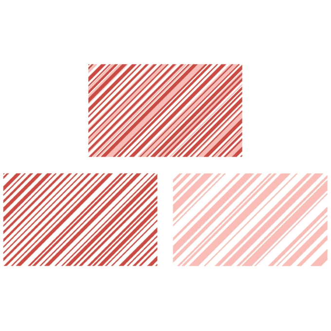 2 tampons, Sizzix et 49 and market - Rayures bonbons