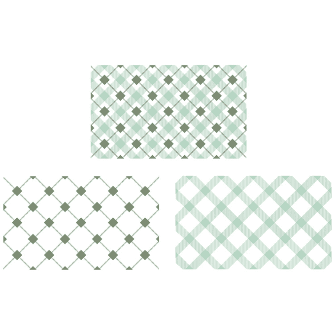 2 tampons, Sizzix et 49 and market - Tartan