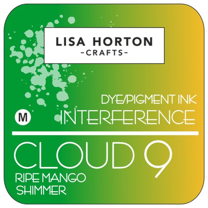 Lisa Horton Craft, cloud 9 - pad encre - Interference - Ripe mango shimmer, grand pad