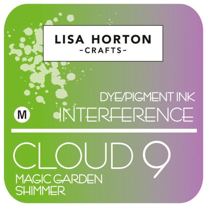 Lisa Horton Craft, cloud 9 - pad encre - Interference - Magic garden shimmer, grand pad