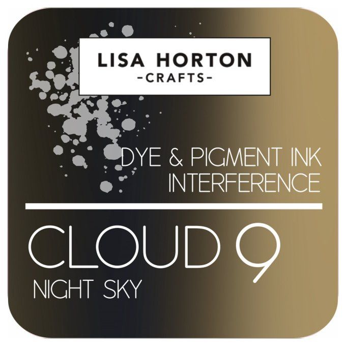 Lisa Horton Craft, cloud 9 - pad encre - Interference - Night Sky, grand pad