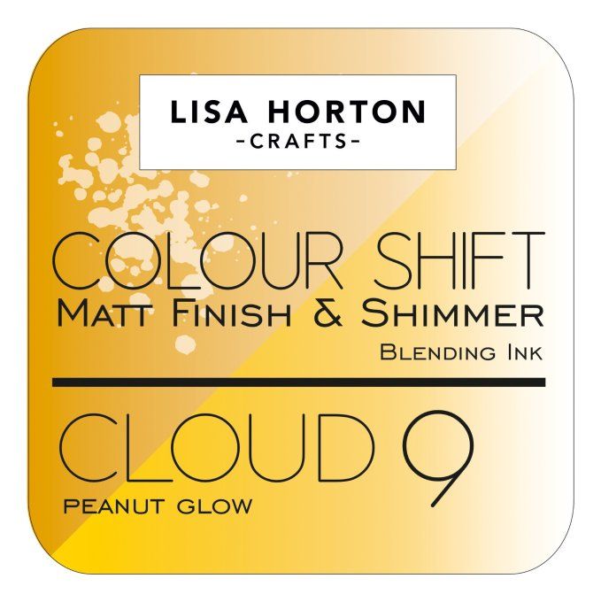 Lisa Horton Craft, cloud 9 - pad encre - Colour shift, matt finish & shimmer, Peanut glow, grand pad