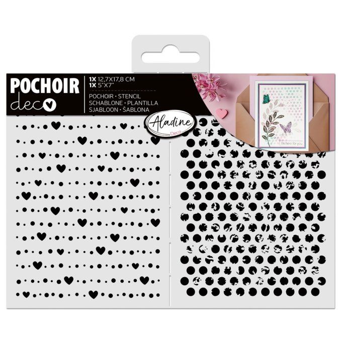 Aladine, pochoir, dimension 13x18cm environ