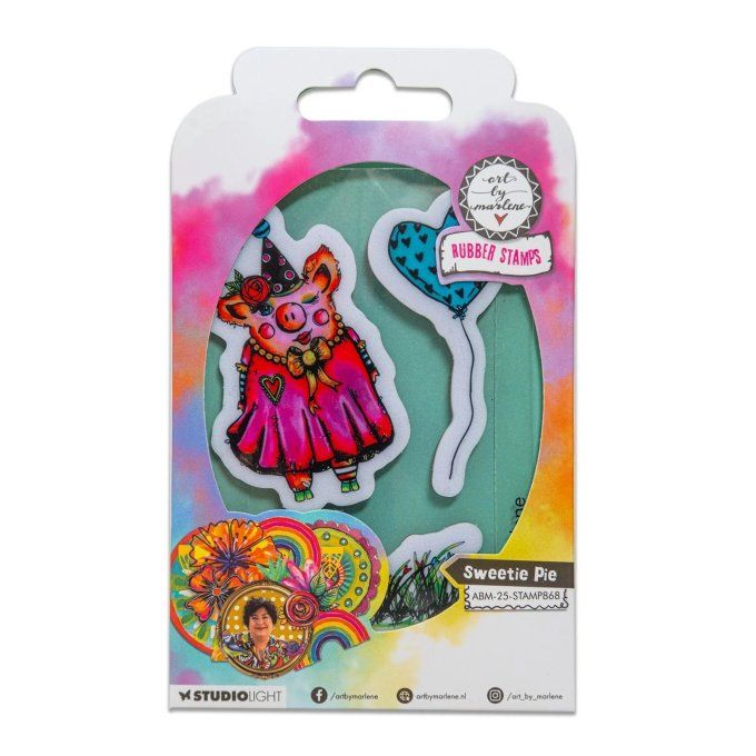 3 Tampons cling, Collec. Art by marlène, Sweetie pie