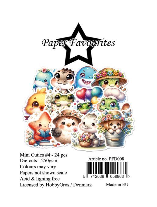 24 Die-cuts, Paper Favourites - Mini cuties