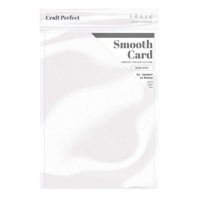 Papier craft perfect, smooth card,format A4, 240g, 10 feuilles, Couleur : bright white
