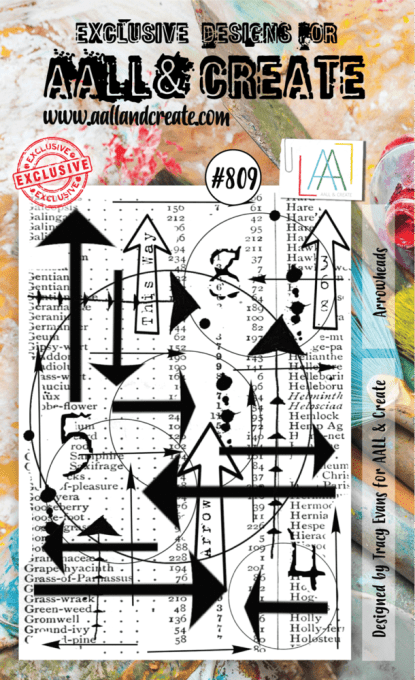 Tampon - AALL&Create - arrowheads - dimension de la planche : 14x10cm environ