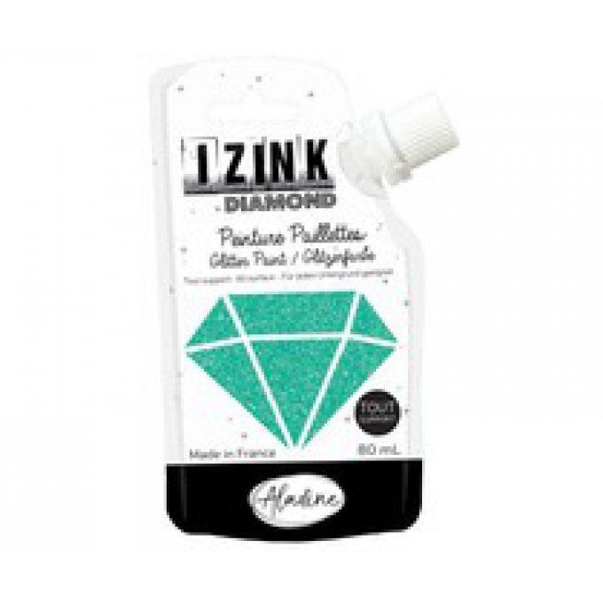 Aladine izink diamond, turquoise, 80ml