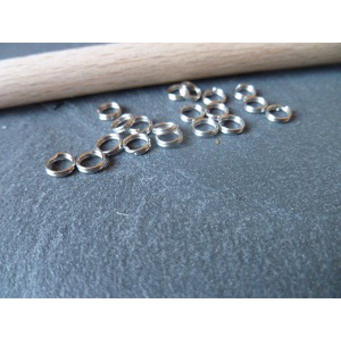 Anneaux de jonction double, 5mm - lot de 50 unités