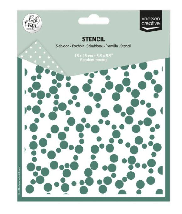 Pochoir, Dots, dimension 15x15cm environ