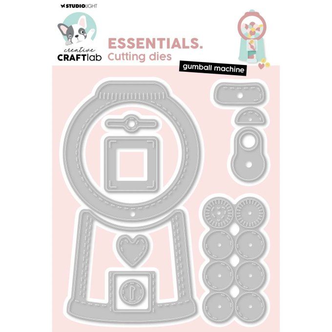10 Dies/matrices de découpe, StudioLight, Craftlab - Gumball machine