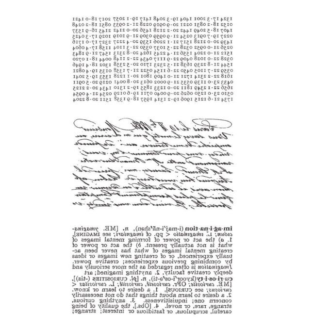 3 Tampons cling/caoutchouc - Stampers anonymous, Reflexions