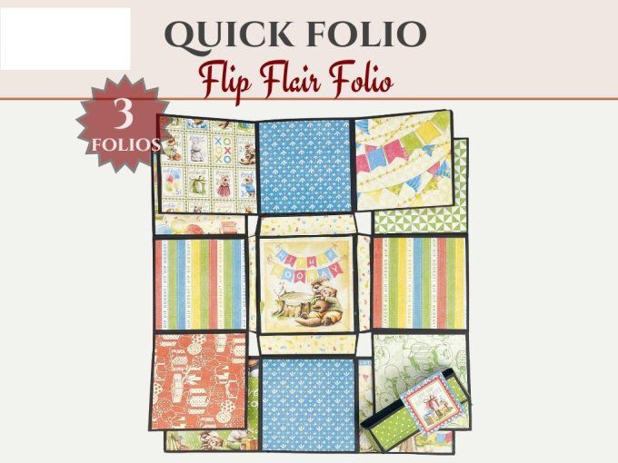 Kit créatif - Flip flair folio, dimension projet terminé 11.43x16.51cm environ