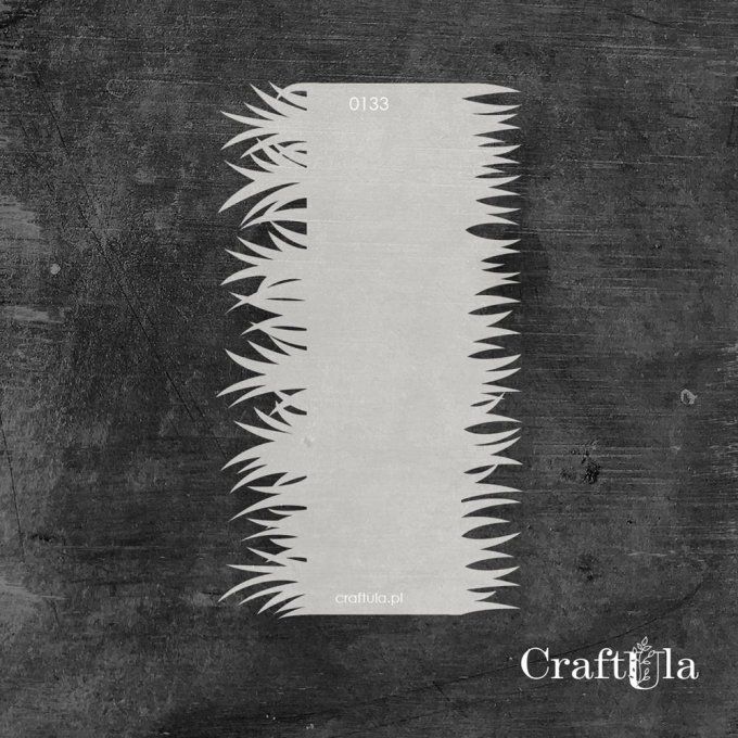 Pochoir - Herbes - Dimension : 16x8cm environ