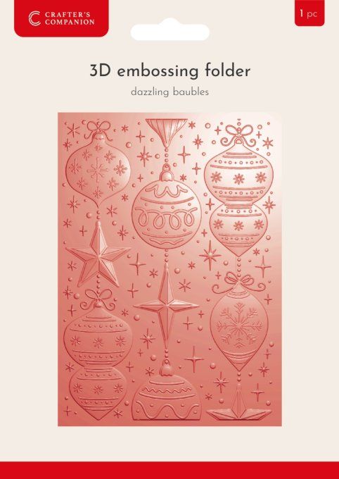 Classeur d'embossage, Crafter's companion - Dazzling Baubles - dim. : 12.7x17.8cm environ