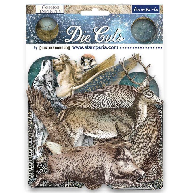 Die-cuts, collection : cosmos infinity - Stamperia