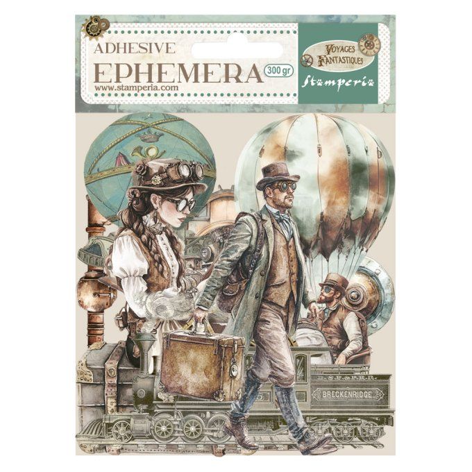 Stamperia, Die-cuts autocollants, collection : Voyages Fantastiques